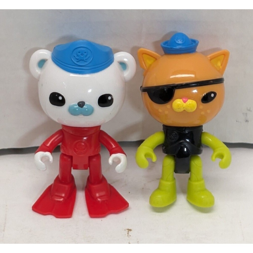 Octonauts Playsets 2.5" Moveable Disney  Figure Toy Lot Of 2 Mattel Cake Topper
